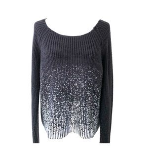 Volcom black and silver sweater.